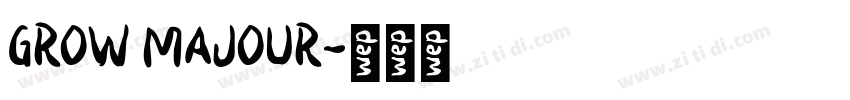 GROW MAJOUR字体转换
